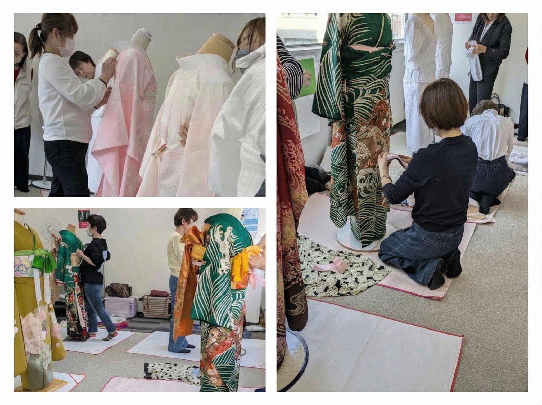 着付け技能検定対策レッスンの全景